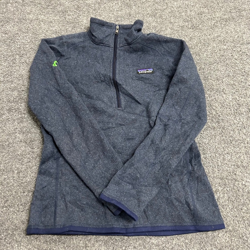 Patagonia Better Sweater Womens Size S Navy Blue Fleece 1/4 Zip Pullover Jacket